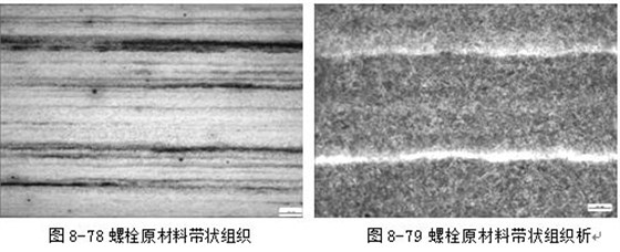 螺栓原材料帶狀組織，螺栓原材料帶狀組織析